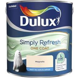 Dulux Simply Refresh One Coat Ceiling Paint, Wall Paint Magnolia 2.5L