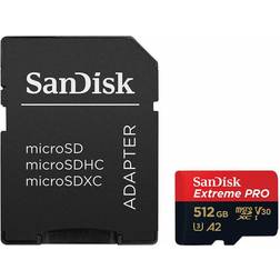 SanDisk Extreme Pro microSDXC Class 10 UHS-I U3 V30 A2 200/140MB/s 512GB