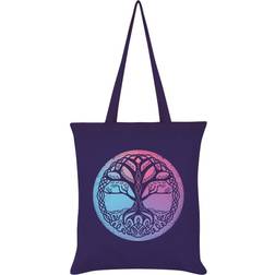 Grindstore Tree Of Life Tote Bag - Purple/Pink/Blue