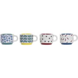 Dkd Home Decor - Coffee Cup 15cl 4pcs