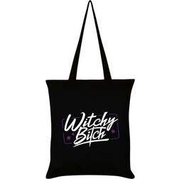 Grindstore Witchy Bitch Tote Bag - Black/White