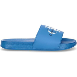 Calvin Klein Junior Monogram Slides - Royal 801