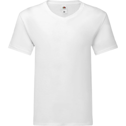 Fruit of the Loom Iconic 150 V Neck T-shirt M - White