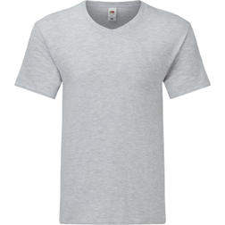 Fruit of the Loom Iconic 150 V Neck T-shirt M - Heather Grey