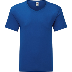 Fruit of the Loom Iconic 150 V Neck T-shirt M - Royal Blue