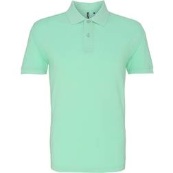 ASQUITH & FOX Men's Plain Short Sleeve Polo Shirt - Mint