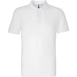 ASQUITH & FOX Men's Plain Short Sleeve Polo Shirt - White