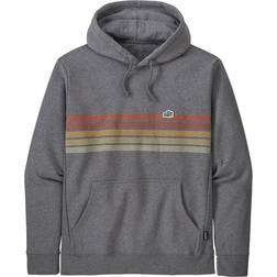 Patagonia Line Logo Ridge Stripe Uprisal Hoody - Gravel Heather