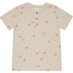 Popirol Poaki T-shirt SS - Light Beige Melange (2-222-005)