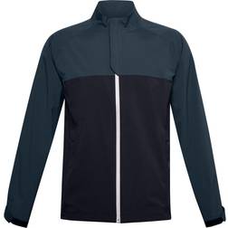 Under Armour Men's Golf Rain Jacket - Black/Mechanic Blue