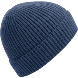 Beechfield Engineered Knit Ribbed Beanie - Steel Blue