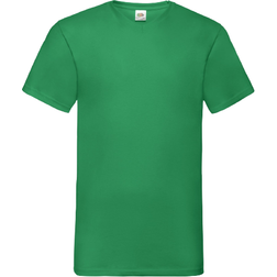 Fruit of the Loom Valueweight V-Neck Short Sleeve T-shirt M - Kelly Green