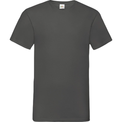 Fruit of the Loom Valueweight V-Neck Short Sleeve T-shirt M - Light Graphite