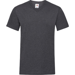 Fruit of the Loom Valueweight V-Neck Short Sleeve T-shirt M - Dark Heather