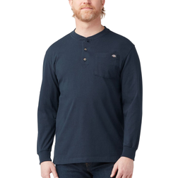 Dickies Heavyweight Henley Long Sleeve T-shirt - Dark Navy