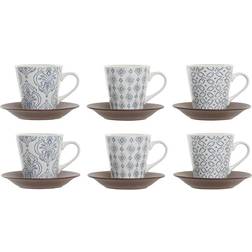 Dkd Home Decor - Taza de café 15cl 6pcs