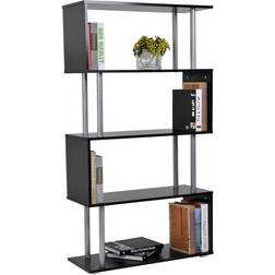 Homcom Modern S-Shaped Estantería de libros 145.4cm