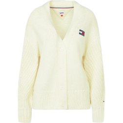 Tommy Hilfiger Oversized Badge Cardigan - White