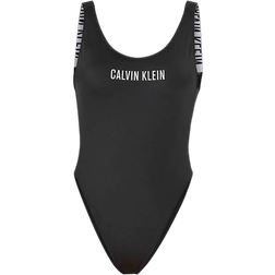 Calvin Klein Scoop Neck Intense Power Swimsuit - Pvh Black