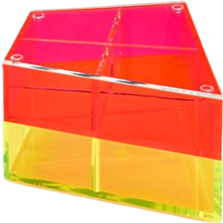 Neon Living Diamond Tower Jewellery Boxes - Yellow/Pink