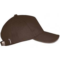 Sol's Long Beach Cap Unisex - Chocolate/Beige