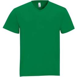 Sol's Mens Victory V Neck Short Sleeve T-shirt - Kelly Green