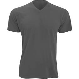 Sol's Mens Victory V Neck Short Sleeve T-shirt - Dark Grey