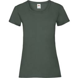 Fruit of the Loom Womens Valueweight Short Sleeve T-shirt 5-pack - Bottle Green