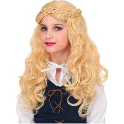 Widmann Medieval Girl Blonde Child Wig