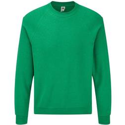 Fruit of the Loom Classic Raglan Sweatshirt - Heather Green