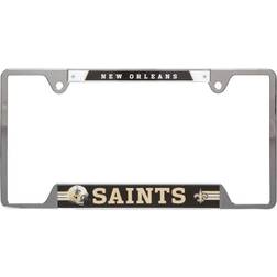 WinCraft New Orleans Saints Chrome Plated Metal License Plate Frame