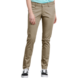 Dickies Women's Skinny Fit Pants - Rinsed Desert Sand