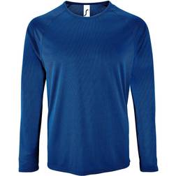 Sol's Mens Sporty Long Sleeve Performance T-shirt - Royal Blue