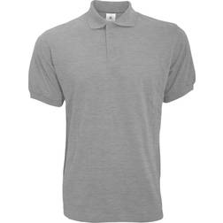 B&C Collection Safran Short-Sleeved Polo Shirt M - Heather Grey