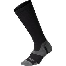 2XU Vector Merino Light Cushion Full Length Compression Socks - Black/Titanium