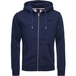 Superdry Vintage Logo Embroidered Zip Hoodie M - Navy