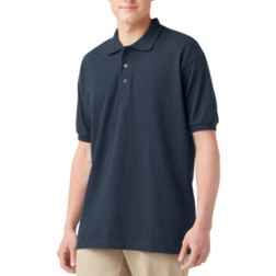 Dickies Adult Size Piqué Short Sleeve Polo - Dark Navy