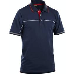 Blåkläder Polo Shirt - Navy Blue/Red