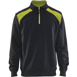 Blåkläder 3353 Half Zip Sweatshirt M - Black/Yellow