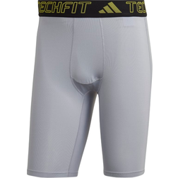 Adidas Men Techfit Training Short Tights - Halo Silver