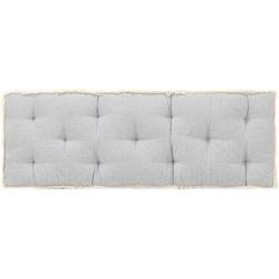 vidaXL 120x40x7cm Cojín de silla Gris (120x40cm)