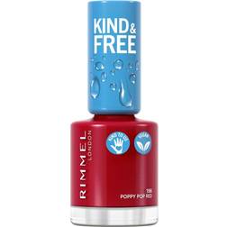 Rimmel Kind & Free Clean Plant Based Nail Polish #156 Poppy Pop Red