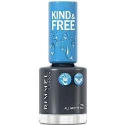 Rimmel Kind & Free Clean Plant Based Nail Polish #158 All Greyed Out 8ml