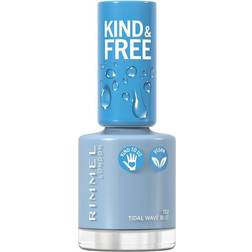 Rimmel Kind & Free Clean Plant Based Nail Polish #152 Tidal Wave Blue 8ml