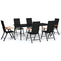 vidaXL 3099123 Essgruppe, 1 Tisch einschl. 6 Stühle