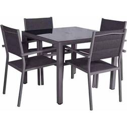 Royalcraft Sorrento Juego de comedor de patio, 1 Mesa incl. 4 Sillas