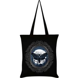 Grindstore Death Moon Moth Tote Bag - Black