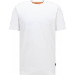 HUGO BOSS Relaxed-fit T-shirt With Logo Patch - White