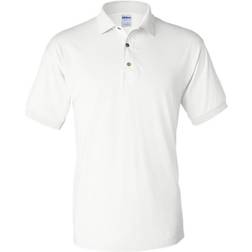 Gildan Dryblend Jersey Short Sleeve Polo Shirt - White