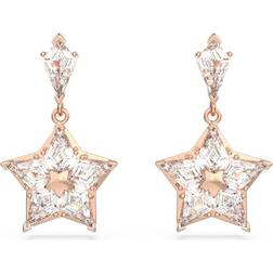 Swarovski Stella Kite Cut Star Drop Earrings - Rose Gold/Transparent